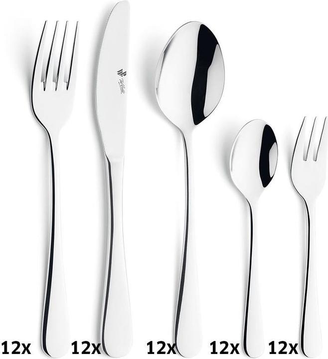Immagine prodotto Paul Wirths Bestecke Set di posate 60 pezzi 0082 Rhodos (60 Pezzo/i, Set di posate)