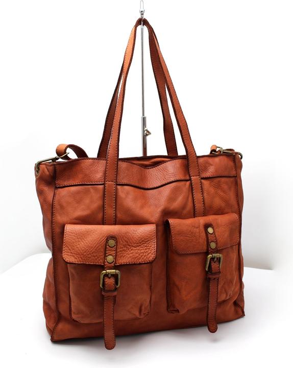 Image du produit Only-Bags.Store Sac en cuir, grand sac en cuir souple, sac à bandoulière, sacs bruns