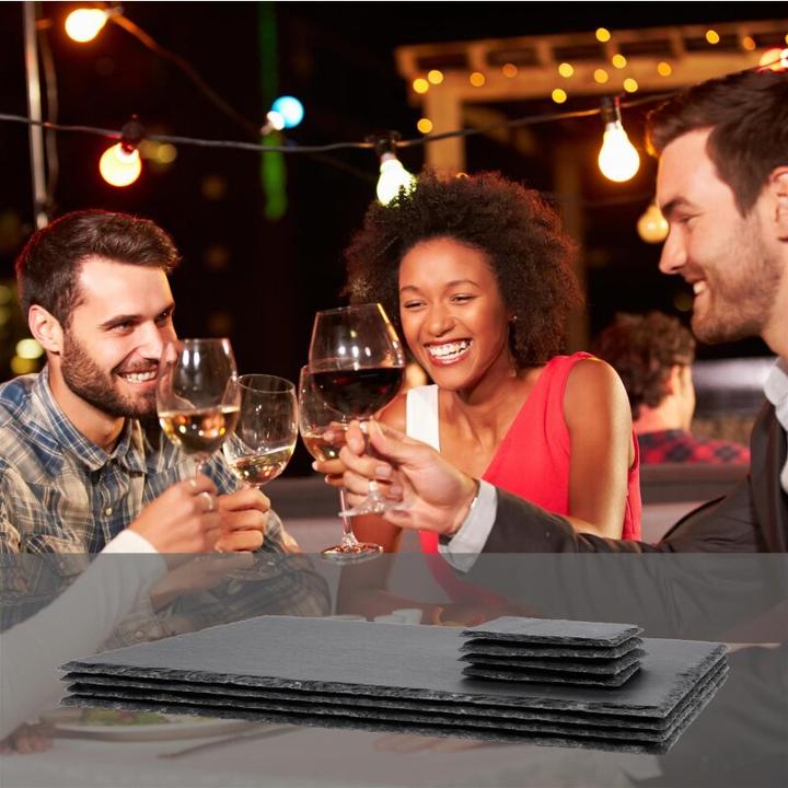 Produktbild Sänger Geschirr Schieferplatten-Set Dinner (4 x, 40 x 30 cm)