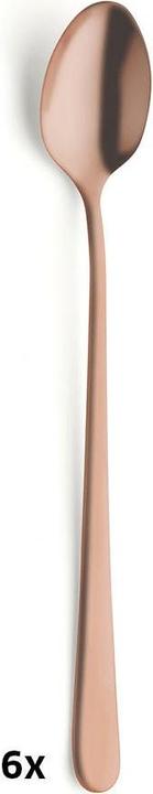 Immagine prodotto Amefa Set di cucchiai da long drink / latte macchiato 6 pezzi rame PVD 1410 Austin (6 Pezzo/i, Misurini)