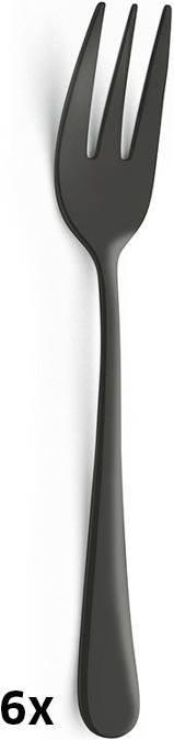 Image du produit Amefa AUSTIN Kuchengabel Set 6-teilig, PVD schwarz, satiniert (6 pièce(s), Fourche)
