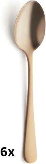 Actual product image Amefa Mocha / espresso spoon set 6 pieces PVD 1410 Austin (6 Piece, Scoops)