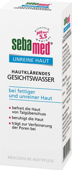 Produktbild Sebamed Unreine Haut hautklärendes Gesichtswasser, 200 ml Lösung (Reinigungstücher, 200 ml)