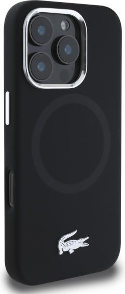Produktbild Lacoste LCHMP16XSMAK iPhone 16 Pro Max 6.9" czarny/black hardcase Silicone Croco Logo MagSafe (Apple iPhone 16 Pro Max)