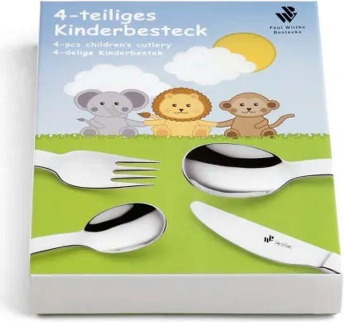 Actual product image Paul Wirths Bestecke Children's cutlery set 4 pieces 9800 Augsburger Faden