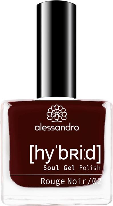 Immagine prodotto Alessandro Smalto in gel Hybrid Soul Rouge Noir (Arrossire noir, Smalto per unghie effetto gel)