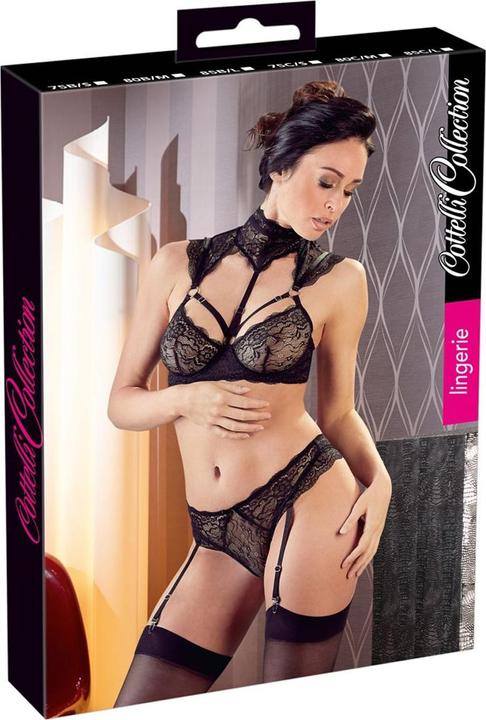 Immagine prodotto Cottelli Collection Set reggicalze con punta di fiore (80 C)