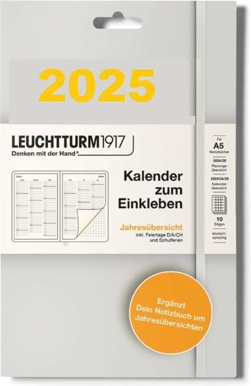 Leuchtturm1917 Leuchtturm Kalendersticker Jahresplan (Deutsch)