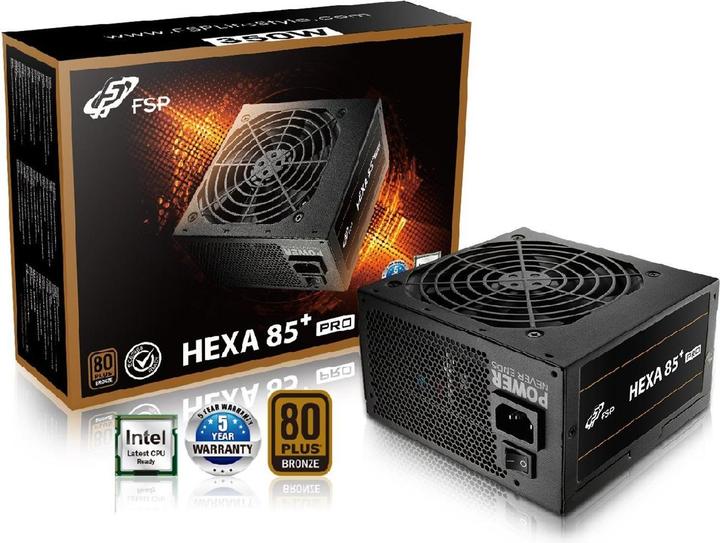 Actual product image Fortron FSP Power Supply HEXA+ PRO 350 85+ 350W ATX (350 W)