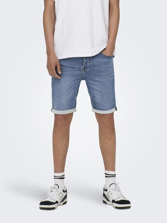 Immagine prodotto Only & Sons ONSPly Life Jog Pantaloncini di jeans blu (XS)