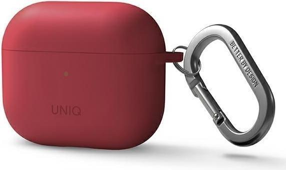 Immagine prodotto Uniq etui Nexo AirPods 3 gen + ganci auricolari in silicone czerwony/corallo (Borsa per cuffie)
