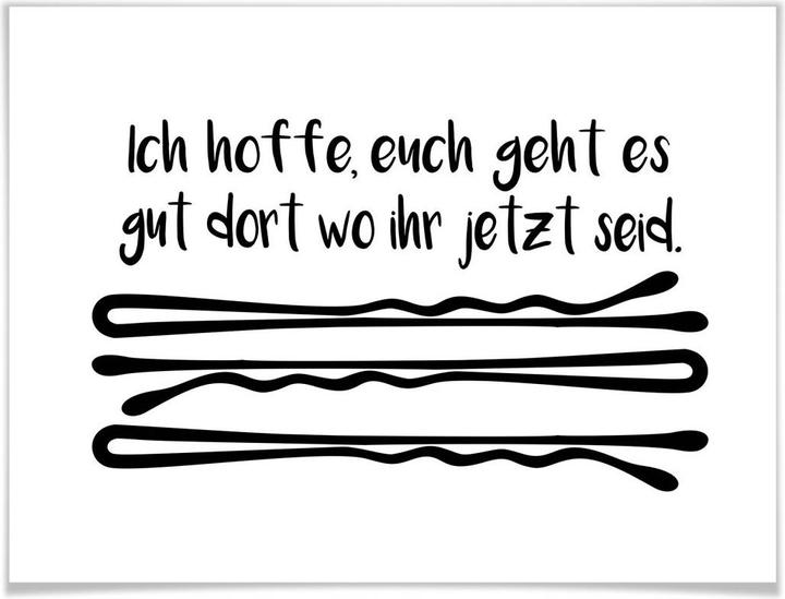 Produktbild Trenddeko Ich hoffe euch geht es gut (80 x 60 cm)