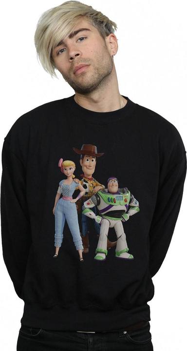 Actual product image Disney Mens Toy Story 4 Woody Buzz and Bo Peep Sweatshirt (XL)