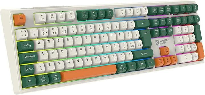 Productafbeelding Canyon Computertoetsenbord Shadder GKW-11 Mech RGB UK/US Wireless Wit