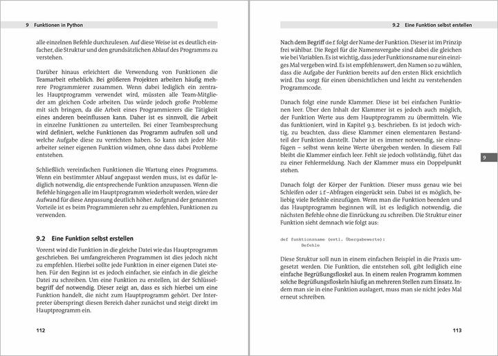 Produktbild Python 3 Programmieren für Einsteiger (Deutsch, Michael Bonacina, 2018)