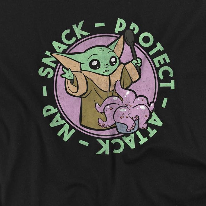 Immagine prodotto Star Wars Protect Attack Nap Snack Maglietta Grogu Uomo (4XL)