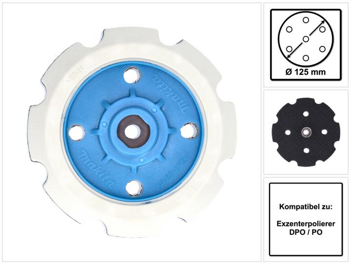 Actual product image Makita Ø 125mm grinding disc for eccentric polisher PO5000C/ DPO500Z