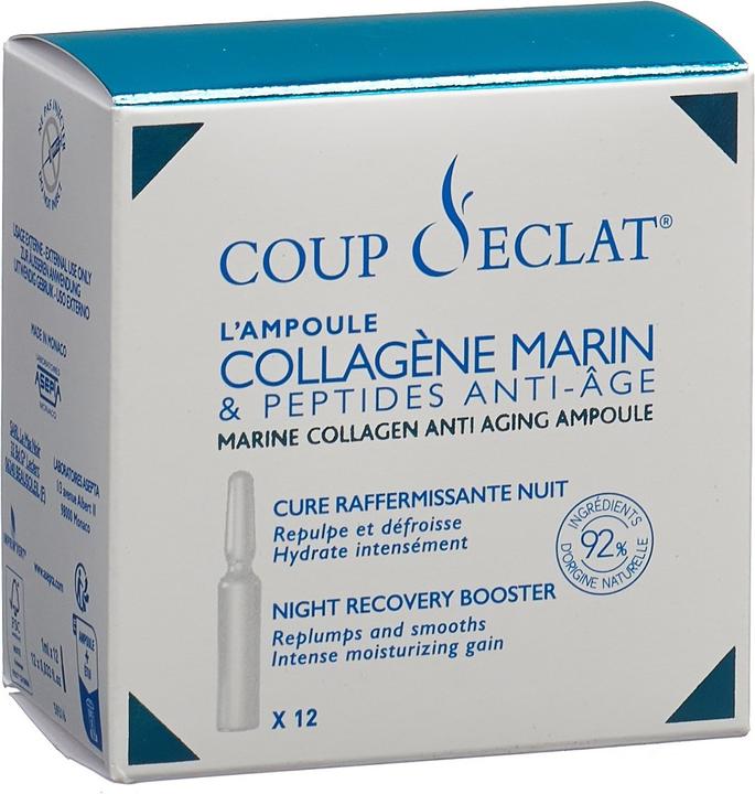 Image du produit Coup d‘Eclat Meereskollagen und Anti-Aging-Peptide Ampullen (12 ml)