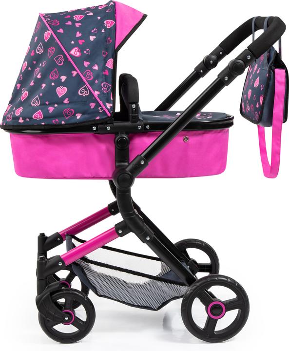 Actual product image Bayer Design 18418AA Combi doll carriage Neo Vario with bag, Pink, Black
