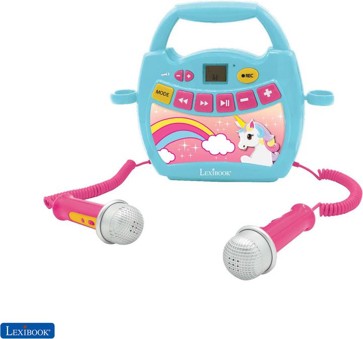 Immagine prodotto Lexibook Lettore musicale digitale portatile Unicorn con 2 microfoni (MP300UNIZ)