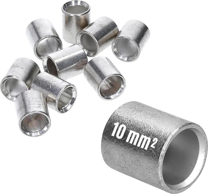 Immagine prodotto Kalitec 10 pezzi Connettore parallelo L2-P da 10 mm² I Connettore non isolato I Connettore a crimpare nudo