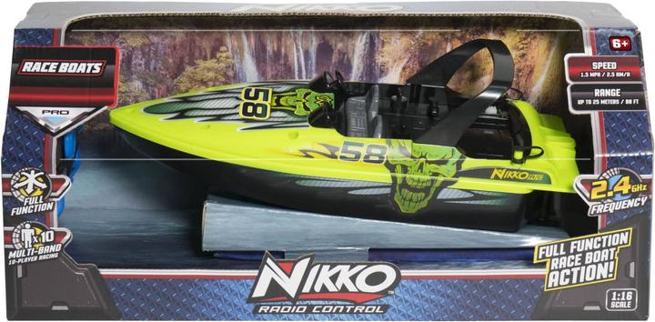 Produktbild Nikko 10171 Speedboot, ferngesteuertes RC Boot, Wasser Action bis 2,5 km/h, Robustes Motorboot, sch