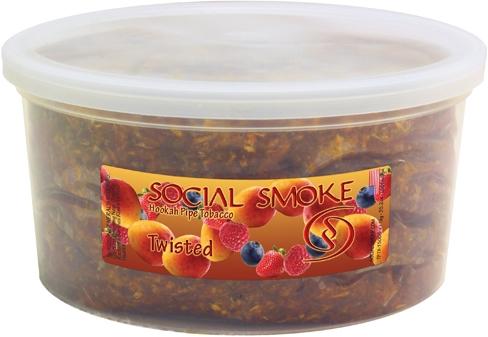 Actual product image Social Smoke Twisted 1kg (Strawberry, Mango, Bilberry, Raspberry, 1000 g)