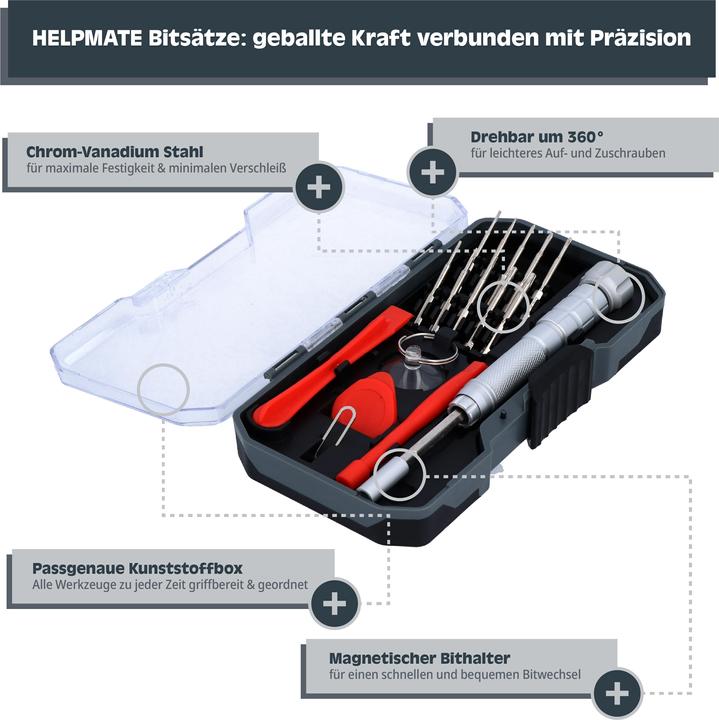 Image du produit Helpmate Smartphone Reparatursatz, 16-teilig