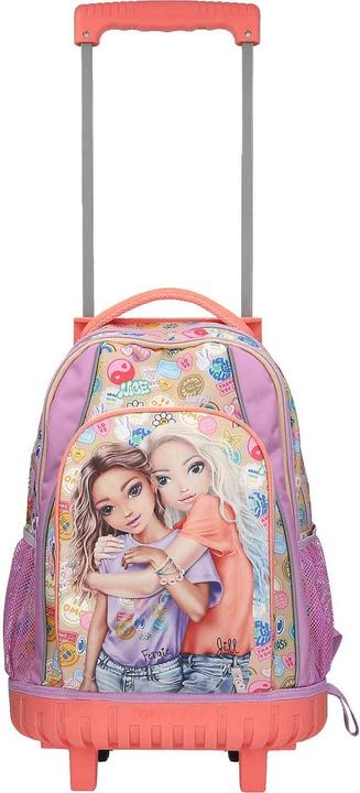 Top Model Topmodel - TOPModel School Backpack Trolley GIRL POWER - Beige, Lilac, Coral - 34x24x50 cm (413286) (28 l)