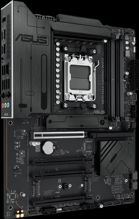 Produktbild ASUS MB AMD AM5 X870 MAX GAMING WIFI7 (AM5, AMD X870, ATX)