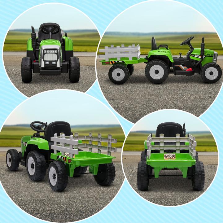 Produktbild Swisshandel24 Elektrischer Traktor, Anhänger, Fernbedienung, Aufsitztraktor, MP3 Funktion