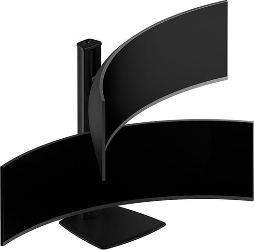 Image du produit Multibrackets Support d'écran Dual 32-50", noir, vertical (Tables, 50")