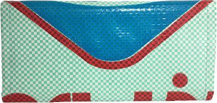 Actual product image Bekos Upcycling - Ladies Purse made from recycled fish food bags light green