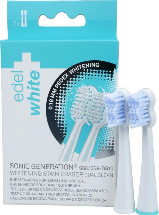 Actual product image Edel + White Sonic Generation 8 WINNER replacement brush heads: Whitening (2 x)