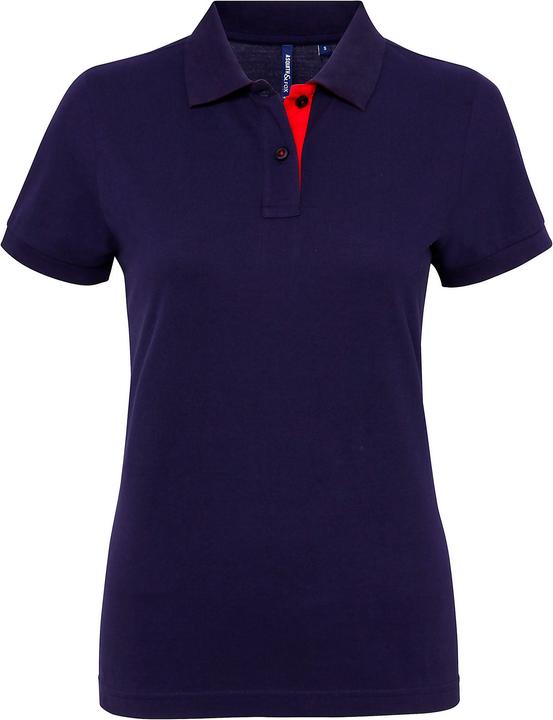 Produktbild Asquith & Fox Kurzarm Kontrast Polo Shirt (XL)