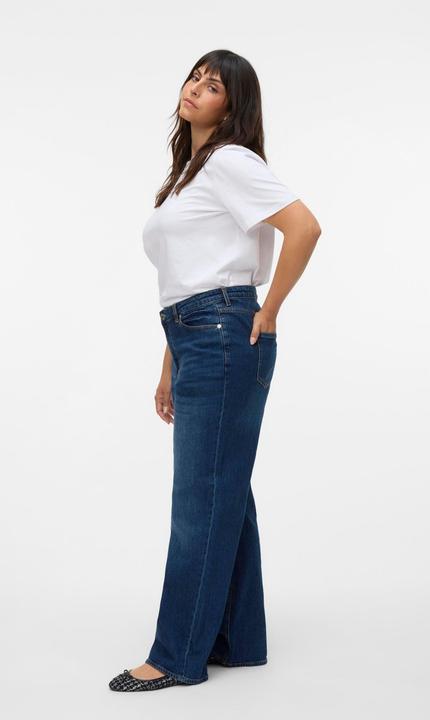 Actual product image Vero Moda VMTESSA Hohe Taille Weiter Beinschnitt Jeans Weit geschnitten (W52/L32)