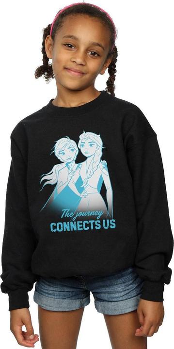 Actual product image Disney Girls Frozen 2 Elsa and Anna The Journey Connects Us Sweatshirt (116)