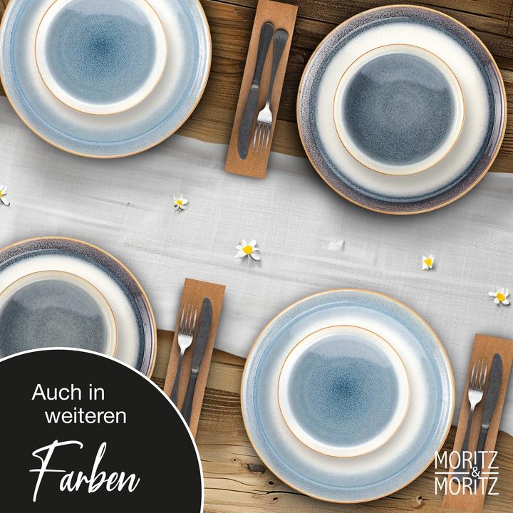 Image du produit Moritz & Moritz Tarento 48tlg Geschirr Set für 12 Personen - Blau (48 pièce(s))