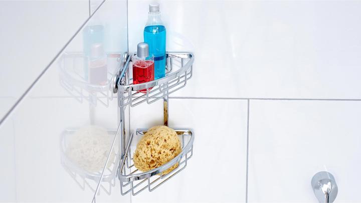 Immagine prodotto tesa Piatto doccia ALUXX con soluzione adesiva senza forare (18 x 18 x 26,5 cm)