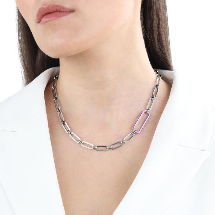 Produktbild S.Oliver Halsschmuck für Damen, Edelstahl (Edelstahl, 42 cm)