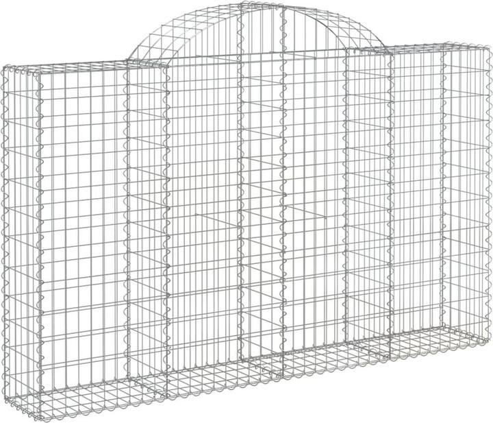 Produktbild VidaXL Gabionen mit Hochbogen 15Stk. 200x30x120/140cm Verzinktes Eisen