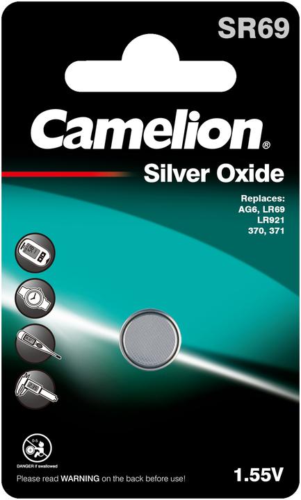 Produktbild Camelion Batterie SR69 Silber Oxid ( 1 Stück) (1 Stk., SR69, 30 mAh)
