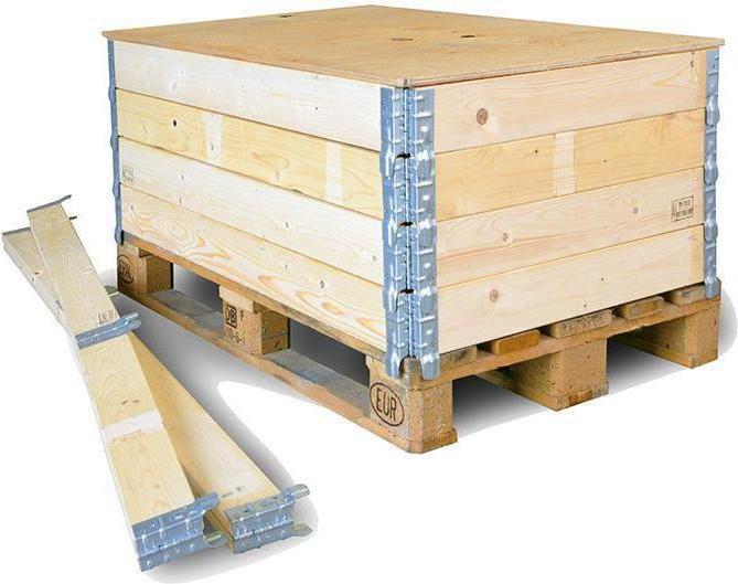 Produktbild Transpak Holzaufsatzrahmen f.Europalette Masse 1200x800x400mm Nutzhöhe 400 mm holz