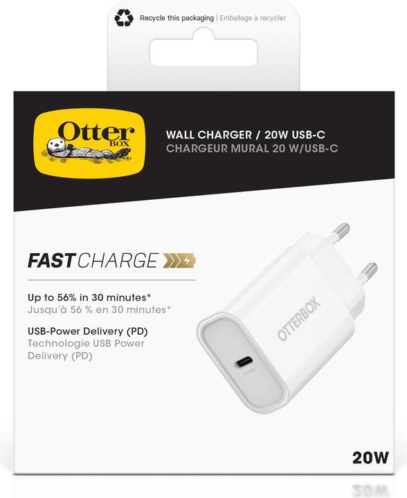 Actual product image OtterBox 20W EU Fast Charge Wall Charger (20 W)