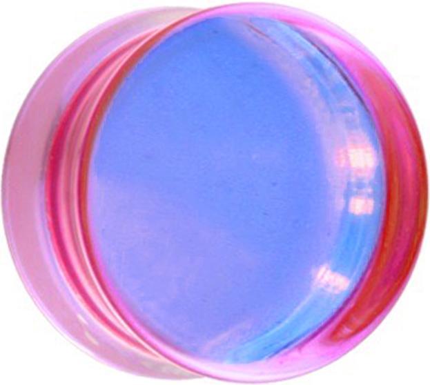 Image du produit Star Piercing Flared Plug miroir violet en verre (sans laiton, Verre)