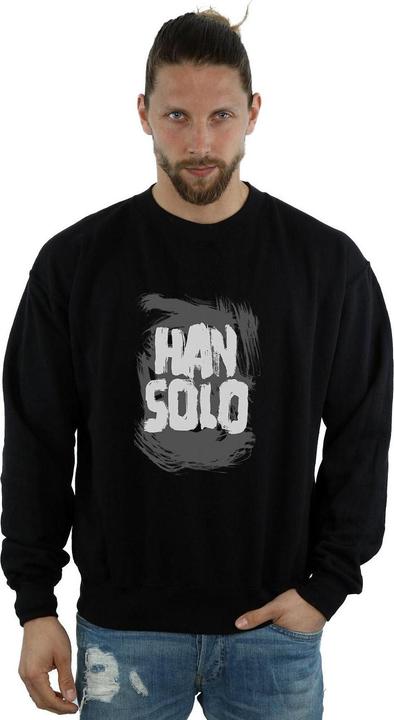 Actual product image Star Wars Mens Han Solo Text Sweatshirt (S)