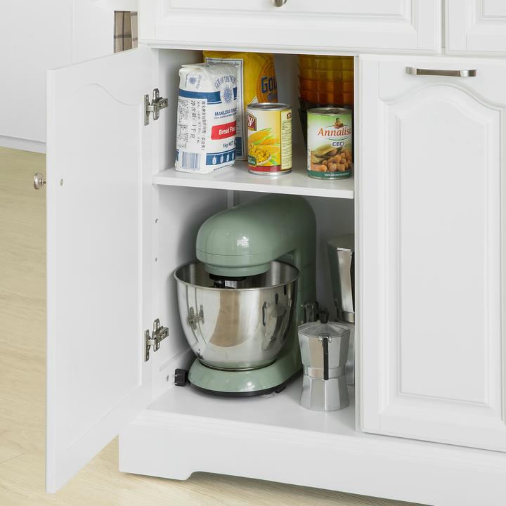 Image du produit SoBuy Ilot de cuisine Chariot de cuisine avec porte-bouteilles