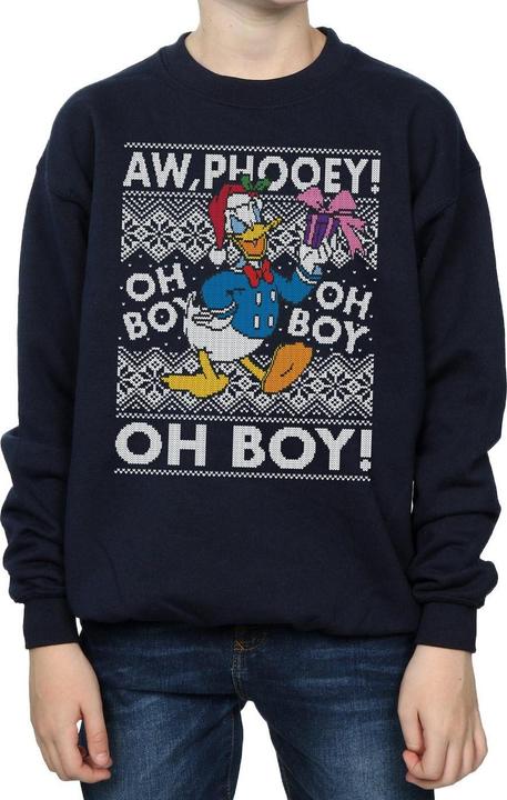Immagine prodotto Disney Donald Duck Christmas Fair Isle Felpa Ragazzi (152, 158)
