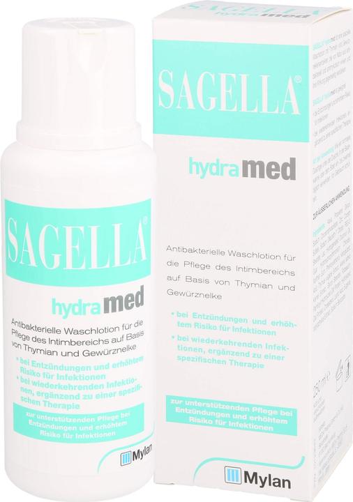 Immagine prodotto Sagella hydramed lozione lavante antibatterica, 250 ml Lozione (250 ml, Lozione per il lavaggio intimo)