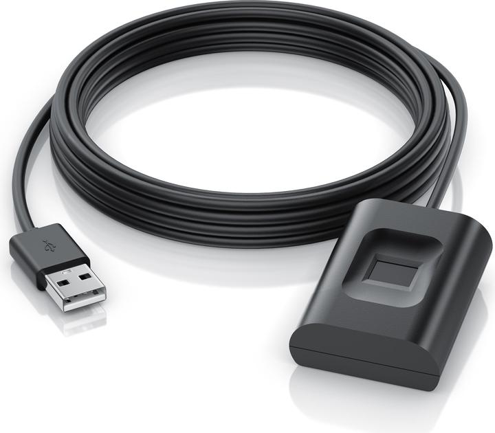 Actual product image CSL Fingerprint sensor, USB fingerprint reader, 10 IDs, all-round recognition, plug & play, for Win